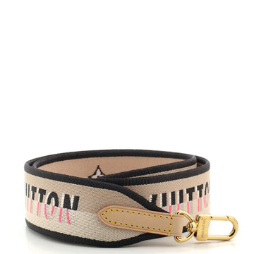 Louis Vuitton Logo Shoulder Strap Jacquard Wide