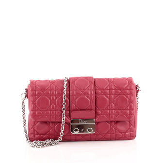 Christian Dior New Lock Pouch Cannage Quilt Lambskin Mini