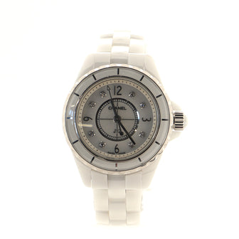 Chanel J12 Quartz Watch Ceramic and Stainless Steel with Diamond Markers 29