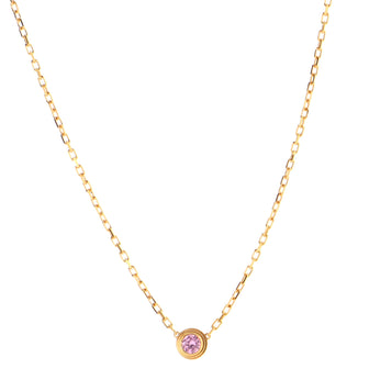 Cartier Cartier D'Amour 1 Pink Sapphire Necklace 18K Rose Gold