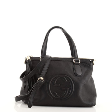 Gucci Soho Convertible Soft Top Handle Bag Leather