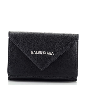 Balenciaga Papier Flap Wallet Leather Mini