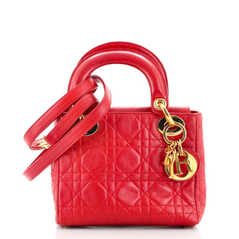 Christian Dior Vintage Lady Dior Bag	 Cannage Quilt Lambskin Mini