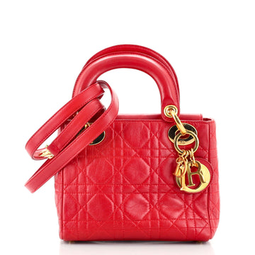 Christian Dior Vintage Lady Dior Bag	 Cannage Quilt Lambskin Mini