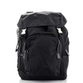 Prada Double Buckle Backpack Tessuto