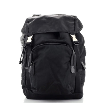 Prada Double Buckle Backpack Tessuto