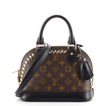 Louis Vuitton Metal Stones Alma Handbag Studded Monogram Canvas BB