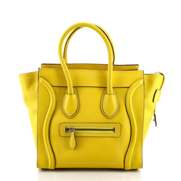 Celine Luggage Bag Grainy Leather Micro