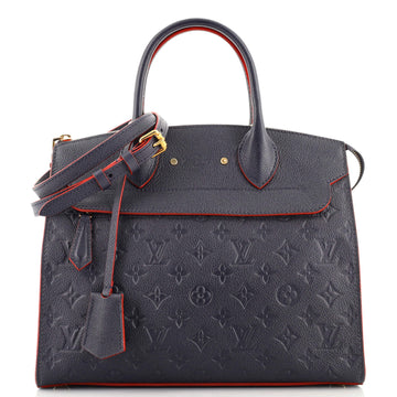 Louis Vuitton Pont Neuf Handbag Monogram Empreinte Leather MM