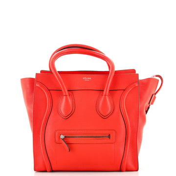 Celine Luggage Bag Grainy Leather Mini