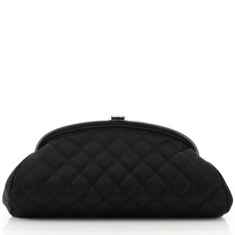 Chanel Timeless Clutch Quilted Satin