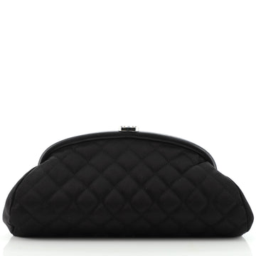 Chanel Timeless Clutch Quilted Satin