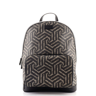 Gucci Zip Pocket Backpack Caleido GG Coated Canvas Medium