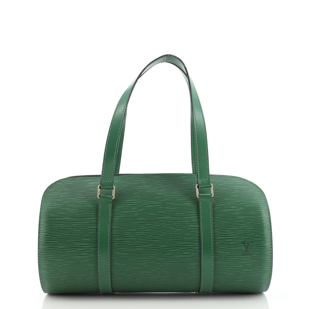 Louis Vuitton Green Epi Leather Soufflot Bag.  Luxury, Lot #19021