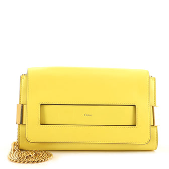 Chloe Elle Chain Clutch Leather Medium