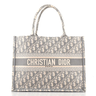 Christian Dior Book Tote Oblique Canvas Small