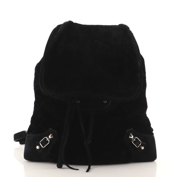 Balenciaga Classic Traveller Backpack Shearling with Suede