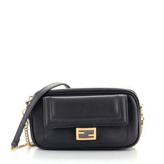 Fendi Easy 2 Baguette Crossbody Bag Leather Mini
