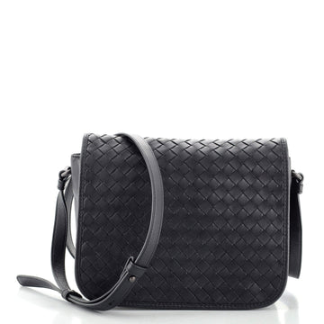 Bottega Veneta Flap Crossbody Bag Intrecciato Nappa Small