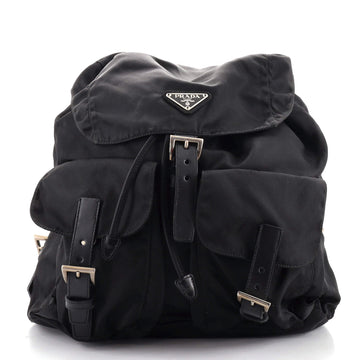 Prada Double Front Pocket Backpack Tessuto Medium