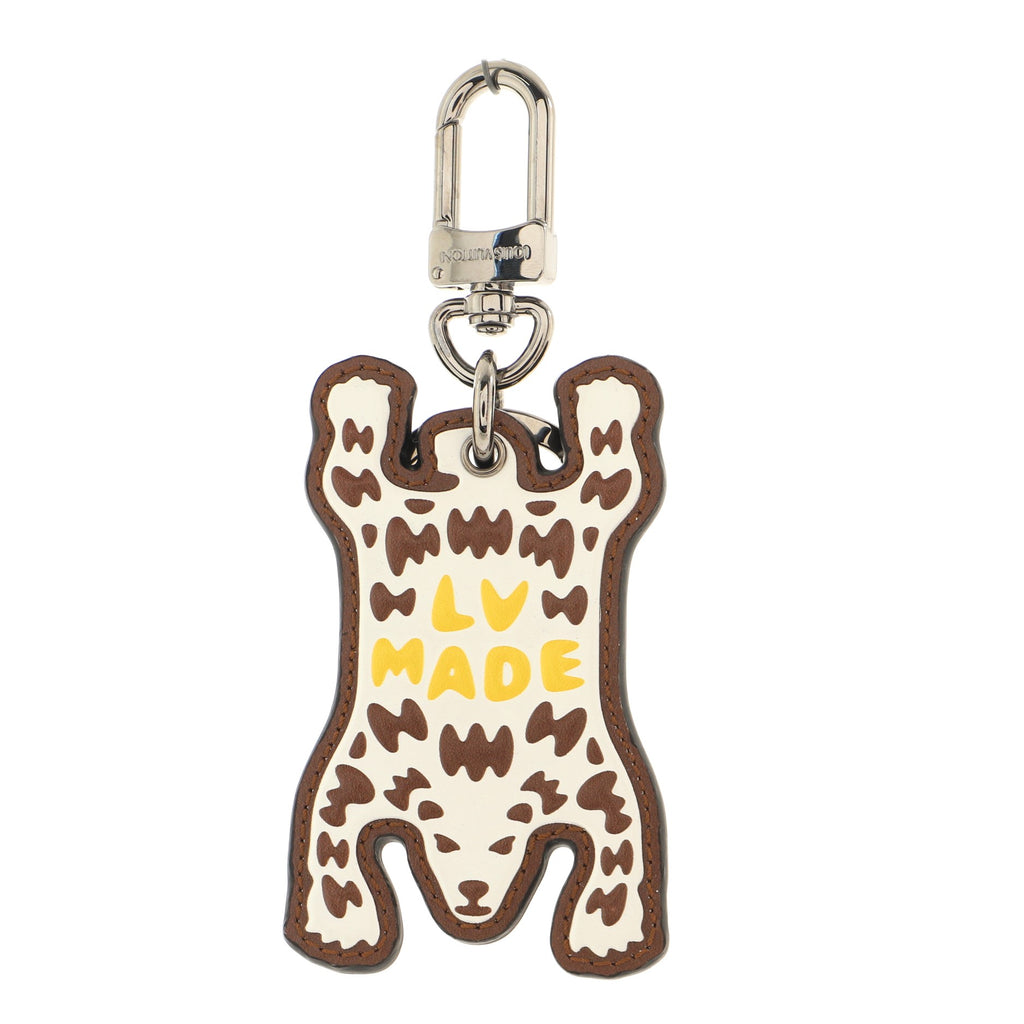 Louis Vuitton Nigo Bear Bag Charm and Key Holder Printed Leather