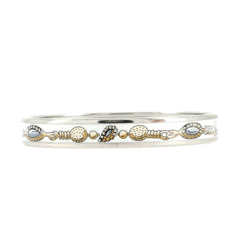 Hermes Bangle Bracelet Printed Enamel Narrow