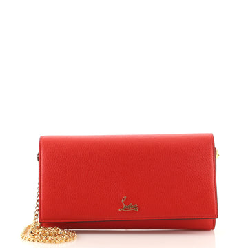 Christian Louboutin Boudoir Chain Wallet Leather