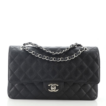 Chanel Classic Double Flap Bag Quilted Caviar Medium
