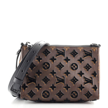 Louis Vuitton Triangle Messenger Monogram Tuffetage Canvas