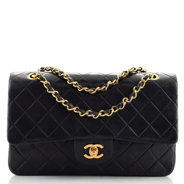 Chanel Vintage Classic Double Flap Bag Quilted Lambskin Medium