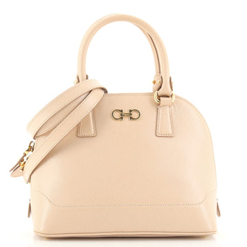 Salvatore Ferragamo Darina Convertible Satchel Saffiano Leather Mini