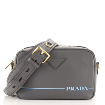 Prada Logo Camera Bag City Calf Medium