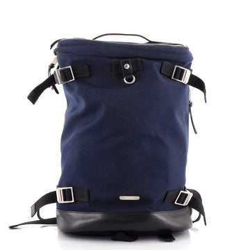 Saint Laurent Rivington Race Backpack Canvas with Leather