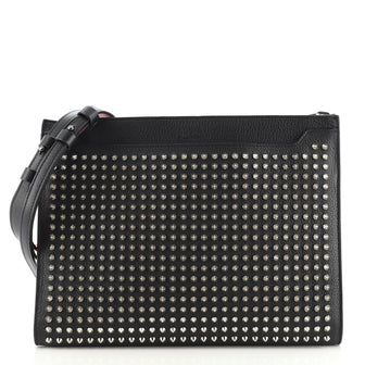 Christian Louboutin Skypouch Crossbody Spiked Leather