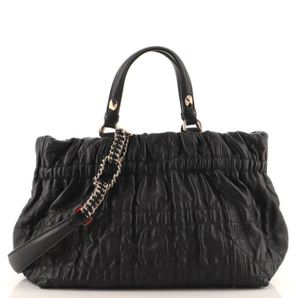 Christian Dior Delices Tote Cannage Quilt Leather Medium