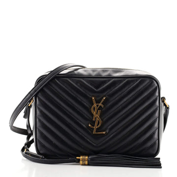 Saint Laurent Lou Camera Bag Matelasse Chevron Leather Small