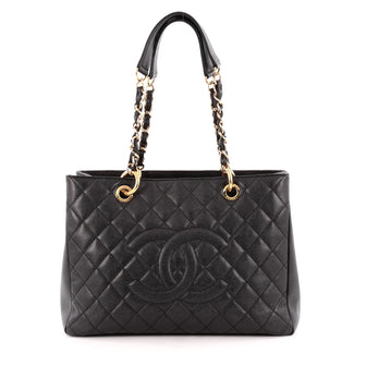Chanel Grand Shopping Tote Quilted Caviar