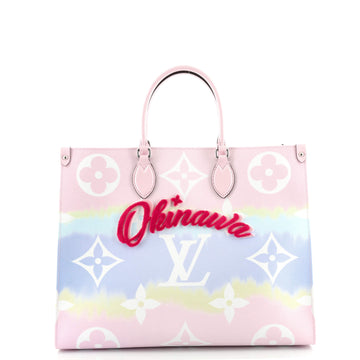 Louis Vuitton OnTheGo Tote Limited Edition Cities Escale Monogram Giant GM