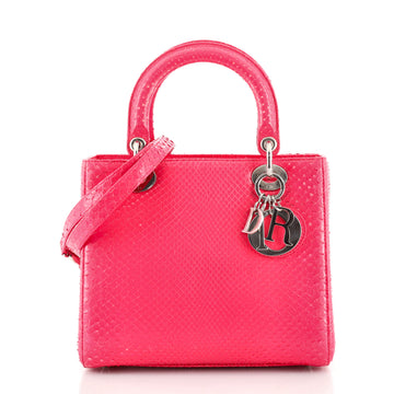 Christian Dior Lady Dior Bag Python Medium