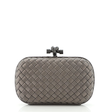 Bottega Veneta Box Knot Clutch Intrecciato Satin Small