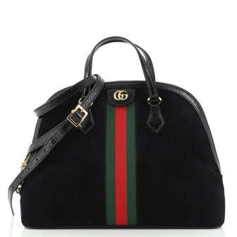 Gucci Ophidia Dome Top Handle Bag Suede Medium