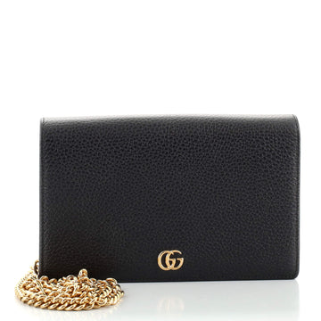 Gucci Petite GG Marmont Chain Wallet Leather Mini