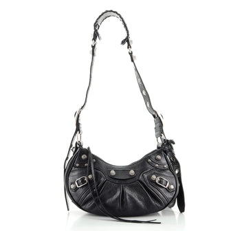 Balenciaga Le Cagole Giant Studs Shoulder Bag Leather XS