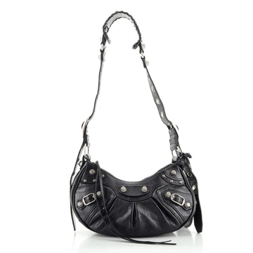 Balenciaga Le Cagole Giant Studs Shoulder Bag Leather XS