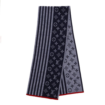 Louis Vuitton Monogram Stripes Scarf Knit Wool