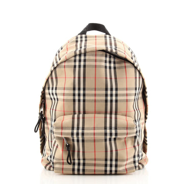 Burberry Jett Backpack Vintage Check Canvas Medium