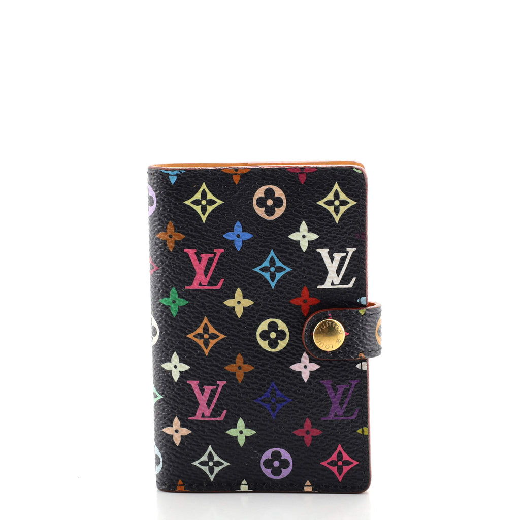 Louis Vuitton Agenda Cover Monogram Multicolor Mini Black 1214733