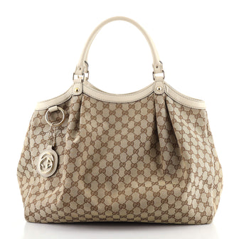 Gucci Sukey Tote GG Canvas Large