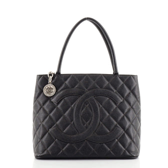 Chanel Medallion Tote Quilted Caviar