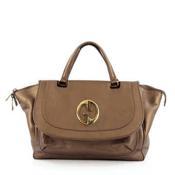 Gucci 1973 Top Handle Bag Leather Medium